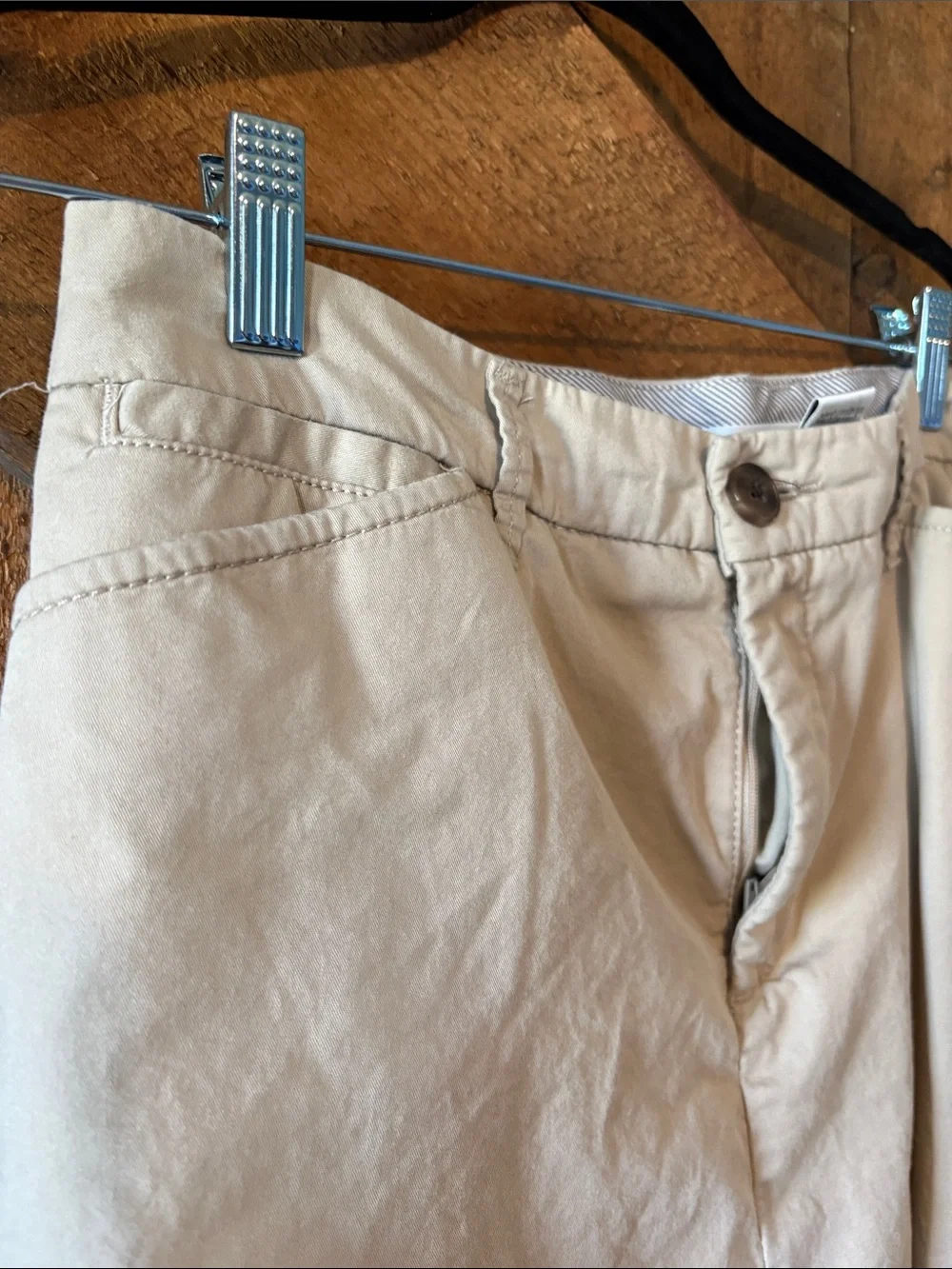 Croft & Barrow Khaki‎ Cotton Stretch Skort Front Pockets Tan Cream Womens 8